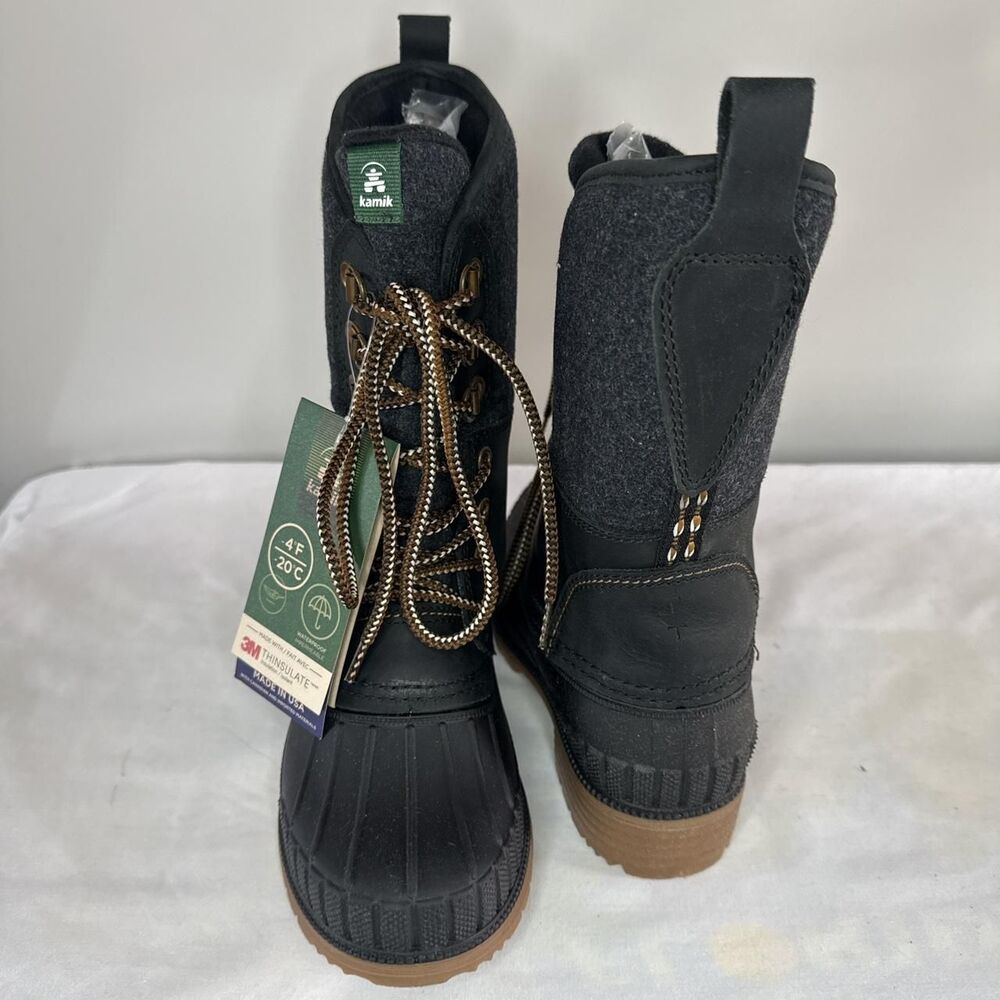 Kamik Women's Black and Grey Winter Boots size5